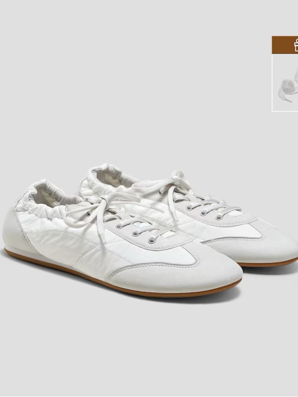 Vivaia sneakerina jogger re-nylon yancy white smoky gray 9